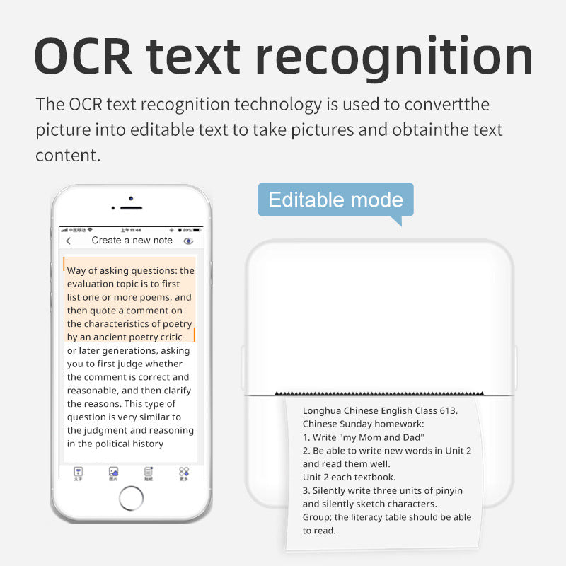 Portable Mini Thermal Printer